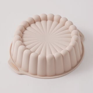 Alberto slilicone 8" flower baking mold 22.5*19.5*6.2cm, beige