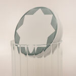 La Mesa glass jar with porcelain cover Taibah collection, creamy 20*10cm image number 1