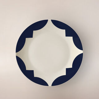 La Mesa Glass 18Pcs Dinner Set Yaqut Collection, Blue