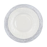 La Mesa silver glass charger plate 13" image number 1