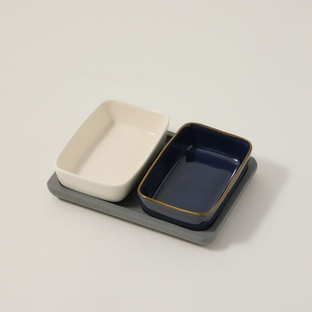 La Mesa porcelain multicolor nuts bowl set 2 Pcs image number 0