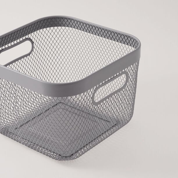 البرتو سلة فواكه معدنية، رمادي 42*32*16.7 سم image number 1