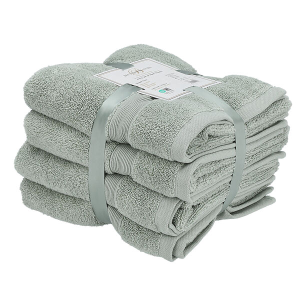 Boutique Blanche Green 4 Piece Ultra Soft Hand Towel Set 50*100 Cm image number 1