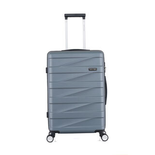 3 Piece Abs Trolley Case Set Horizontal Stripes Light Blue 20/24/28"