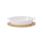 La Mesa Oven/Serving Oval Plate With Bamboo image number 0