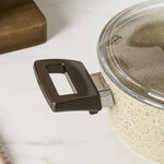 Alberto 7pcs granite cookware set brownstone image number 4