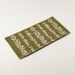 Homez Green Repeating Leaf Cushion Cover, 30*60Cm image number 0