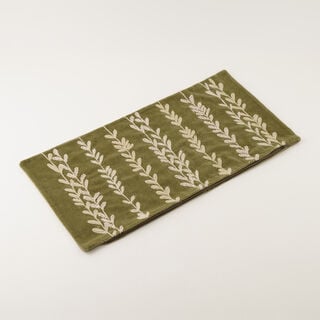 Homez Green Repeating Leaf Cushion Cover, 30*60Cm