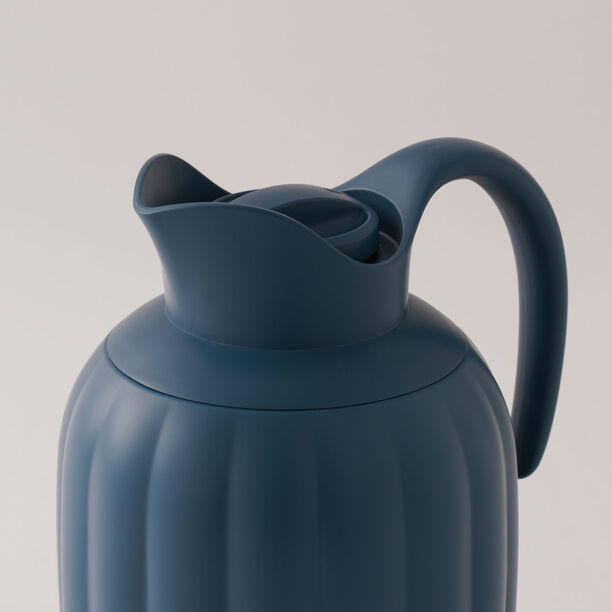 Dallaty Plastic Vacuum Flask, Navy Blue 1L image number 3