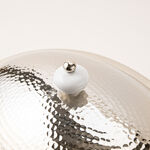 La Mesa silver oval food server with stand 38*28*30 Cm image number 2