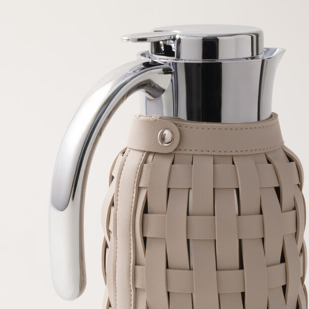Dallaty stainless steel vacuum flask 1.2L, beige image number 3