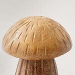 Homez decoration mushroom figurine resin wood grain image number 2