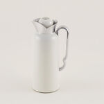 دلتي دلة ستانلس ستيل، أبيض مع فضي 1 لتر image number 1