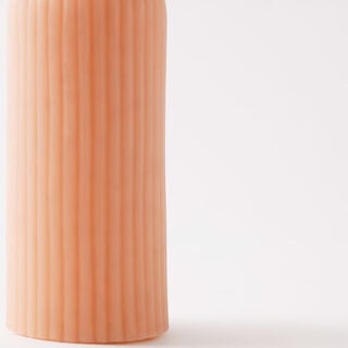 Homez embossed candle 5.5*17cm, orange