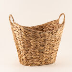 هومز سلة تخزين من نبات ورد النيل 46*37*37 سم، بيج image number 1