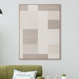 Homez geometric design canvas art in a wooden frame 60* 80*4.5cm
