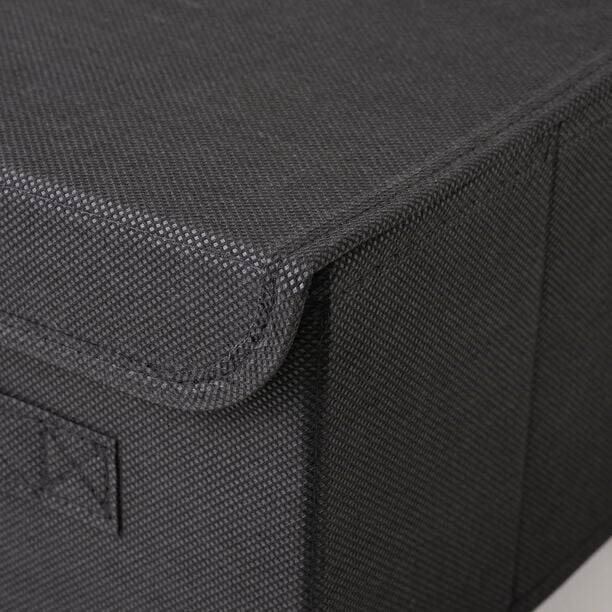 Homez Clothes Organizer Storage Box Polyester, Black 43*28*25Cm image number 3