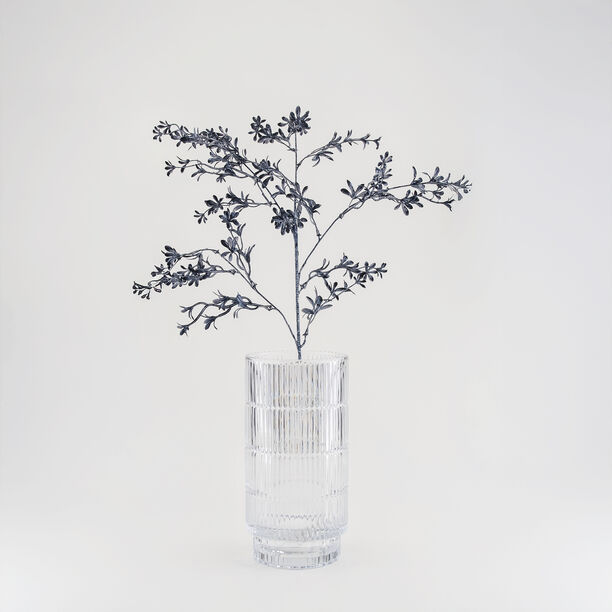 هومز فازة زجاج فضي مضلّع 14*14*27.6 سم image number 4