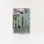 Alberto stainless steel knife set 5pcs, green image number 0