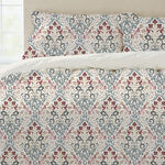 Cottage 6pcs floral damask comforter set king size 220*240cm image number 1