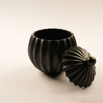 La Mesa Metal Jar 19*19*22Cm, Black image number 1