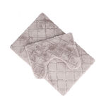 Cottage grey polyester bathmat 60*90 cm image number 2