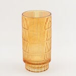 هومز فازة زجاج بني داكن مضلّع 14*14*27.6 سم image number 1