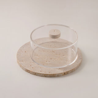 Dallaty date bowl travertine collection