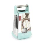 Alberto Stainless Steel Grater With 4 Sides L:20Cm Blue Color image number 3
