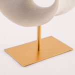 Homez resin pisa decorative sculpture 34*18*43cm, white and gold image number 3