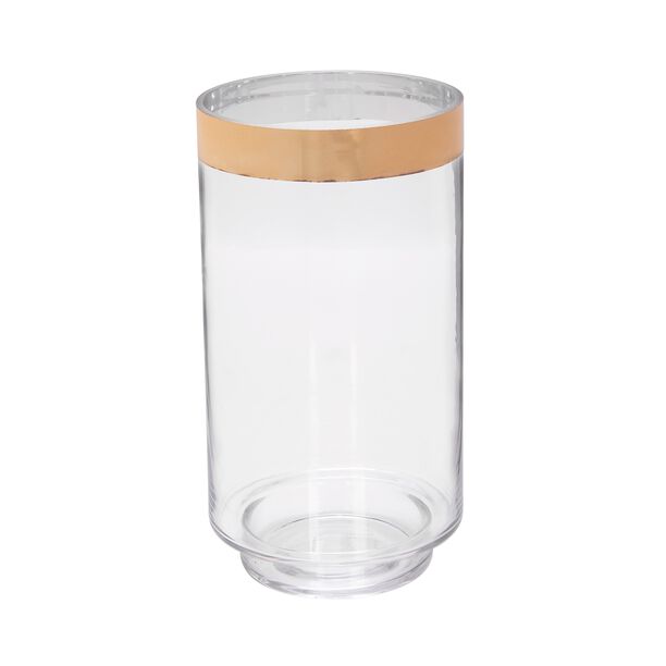 Vase With Gold Rim Clear image number 0