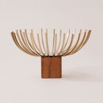 La Mesa fruits bowl stainless steel and wood 30*30*17 cm image number 1