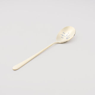 لاميسا طقم ملاعق كيك بنقشة ليزر، ذهبي لامع، 4 قطع