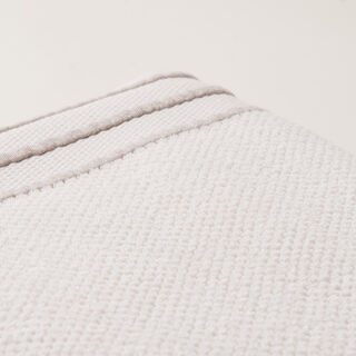 Boutique Blanche jaquard cotton hand towel, white, 100*50cm