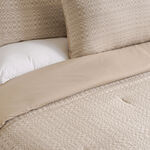Boutique blanche tiles cotton tencel 3pc comforter set queen 240*200cm, beige image number 2
