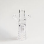 هومز مبخرة عود دايموند زجاج 16*16*30سم، شفافة image number 0