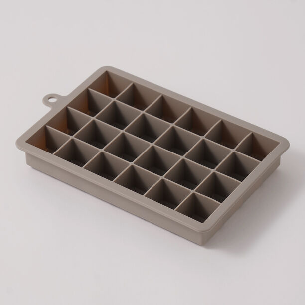 ألبرتو قالب مكعبات ثلج سيليكون 24 مكعب مع غطاء 19.8*12.7*3سم، رمادي image number 1