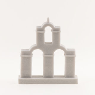 Homez aztec baley decorative sculpture 26*6.5*30cm, white