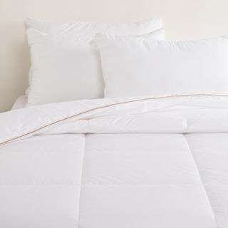 بوتيك بلانش حشوة لحاف كلاود مقاوم لتسرب الريش قطن مزيج أبيض 130*200 سم