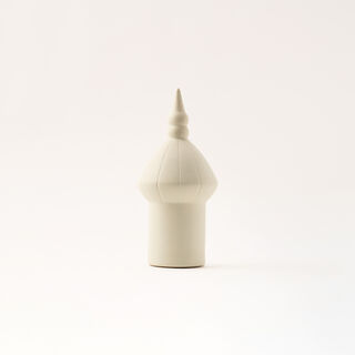 Homez white ceramic Ramadan decoration 11.5*11.5*25.2 cm