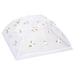 Chef Classics Fold Able White Food Cover With Roses image number 1