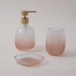 هومز طقم حمام زجاج 3 قطع، بيج image number 0