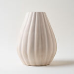 Homez Clay Stone Vase 27*27*33Cm, Offwhite image number 0