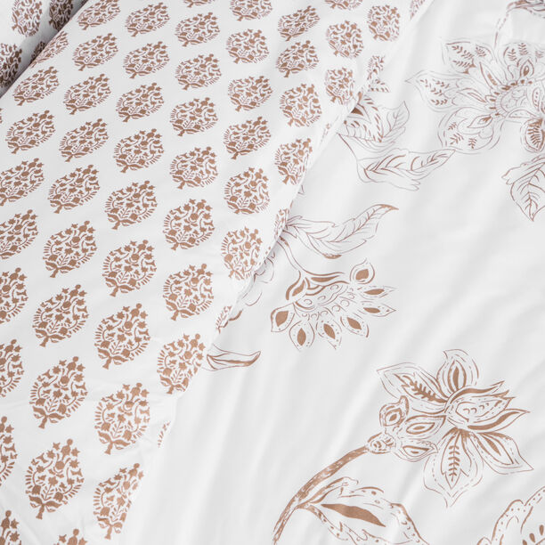Cottage comfy floral 6pc comforter full beige 160*240cm image number 1