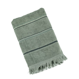 Bath Towel Stripe Green