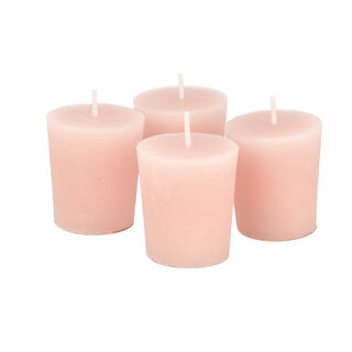 VOTIVE CANDLE SCENTEDPINK H:4.7xDIA:4.3CM SET OF 4