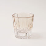 La Mesa 4pcs embossed glass juice tumbler set, multicolor 8.7*8.5*8.5cm image number 4