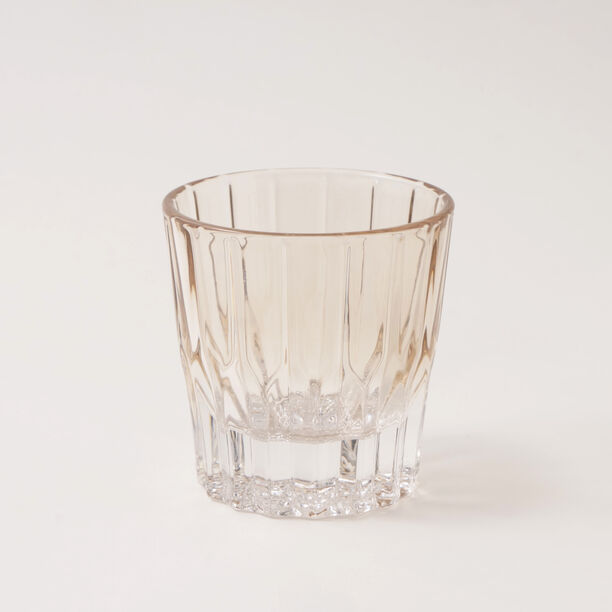 La Mesa 4pcs embossed glass juice tumbler set, multicolor 8.7*8.5*8.5cm image number 4