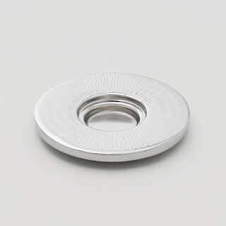 Pearl Collection Dallaty Steel Saucer, Silver, 13*13*1.5 cm
