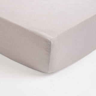 Boutique Blanche Fitted Sheet 100% Cotton 300Tc Sateen Full, Dark Grey 140*200 Cm